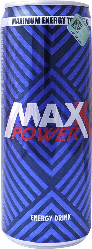 Энергетический газированный напиток "Max Power" 0.33л