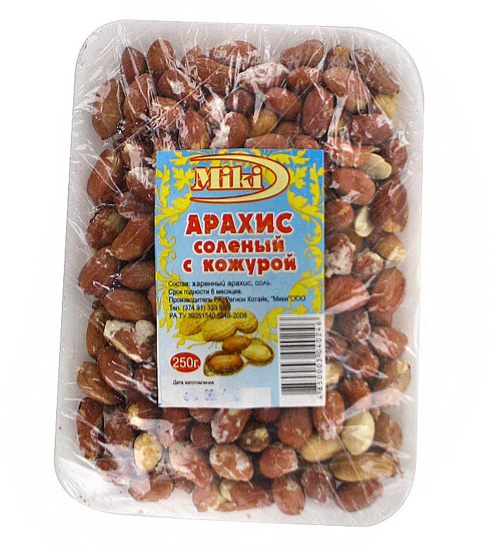 Salted peanuts in shell "Miki" 250g
