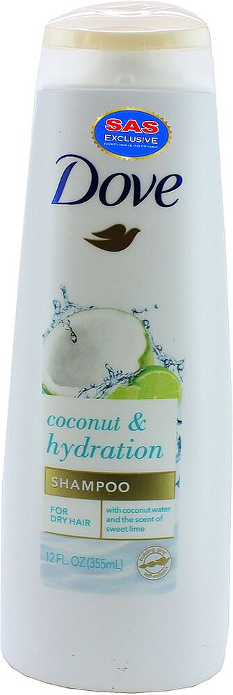 Shampoo "Dove Coconut & Hydration" 355ml
