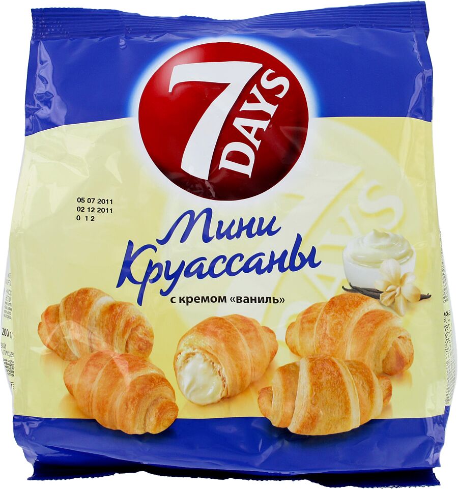 Mini croissant with vanilla filling "7 Days" 200g 