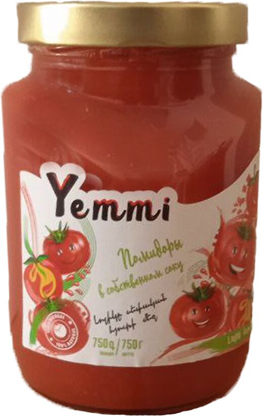 Tomato in own juice "Yemmi" 750g