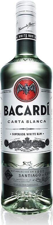 Rum "Bacardi Superior Carta Blanca" 1l  