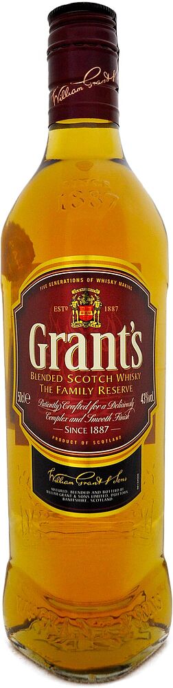 Whiskey "Grant's The Family Reserve" 0,5l  
