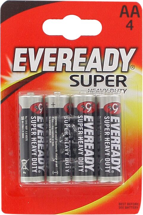 Batteries "Eveready Super Heavy Duty  AA" 4pcs