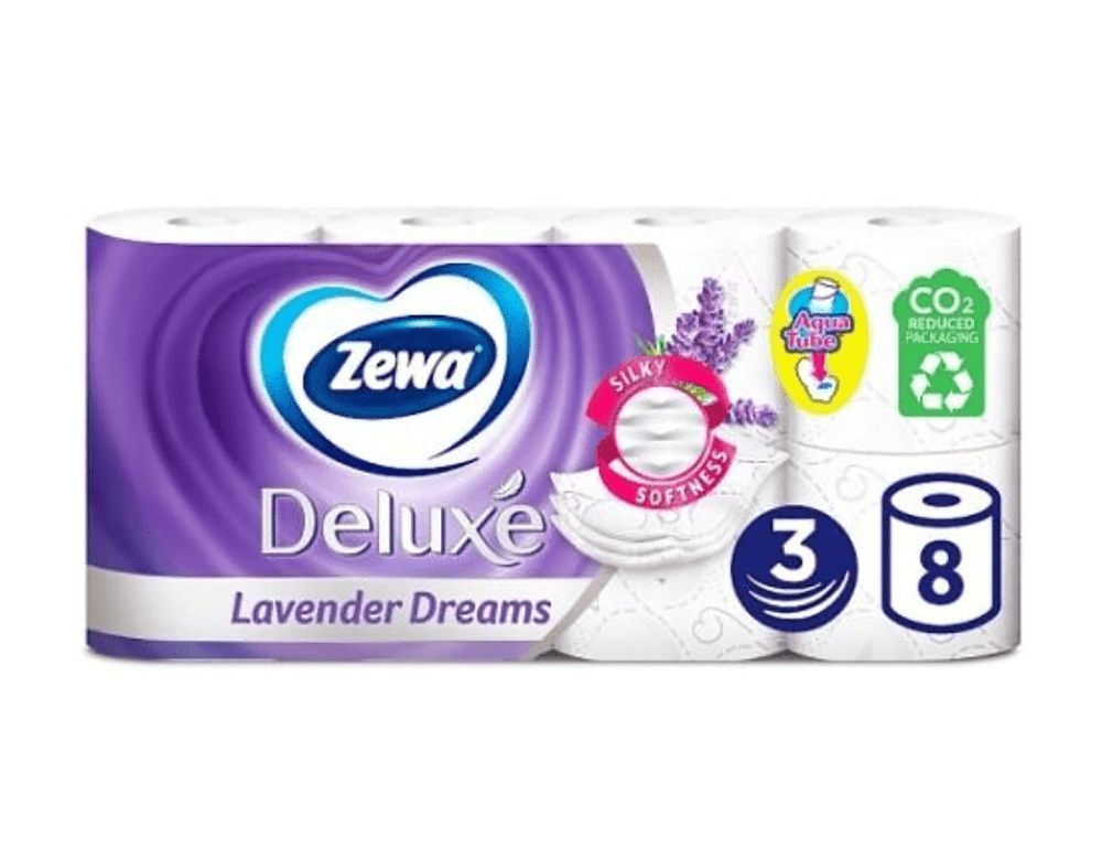 Toilet paper "Zewa Deluxe" 8 pcs
