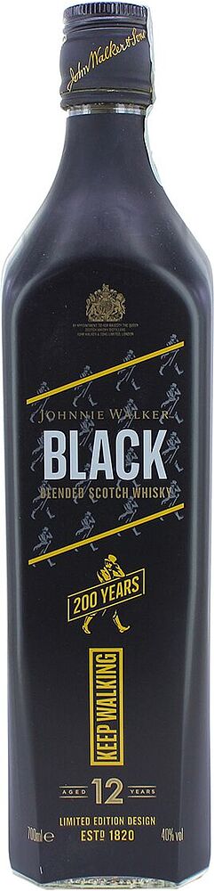 Whiskey "Johnnie Walker 12 Black Label" 0.7l