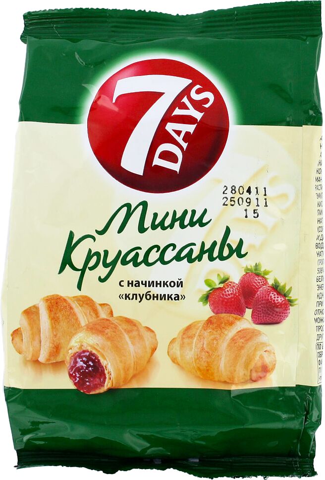 Mini croissant with strawberry filling  "7 Days" 65g