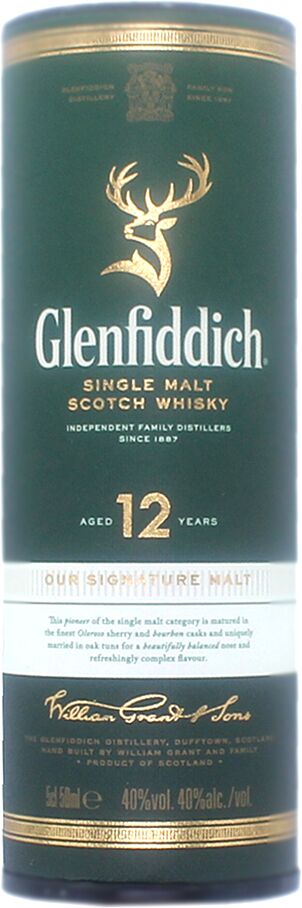 Whiskey "Glenfiddich 12 Special Reserve" 50ml