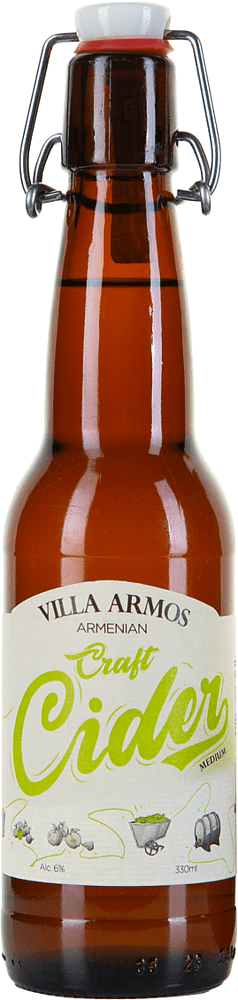 Cider "Villa Armos Medium" 0.33l
