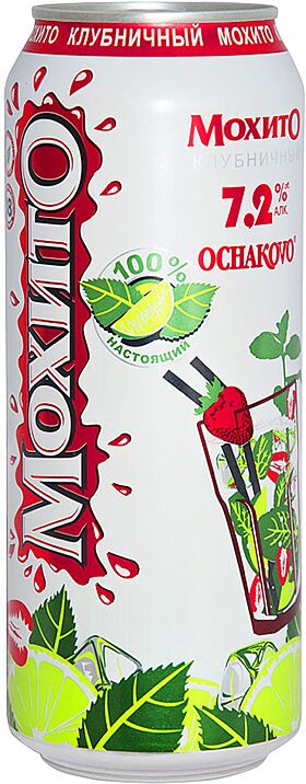 Carbonated light alcohol cocktail "Ochakovo Mojito" 0.5l