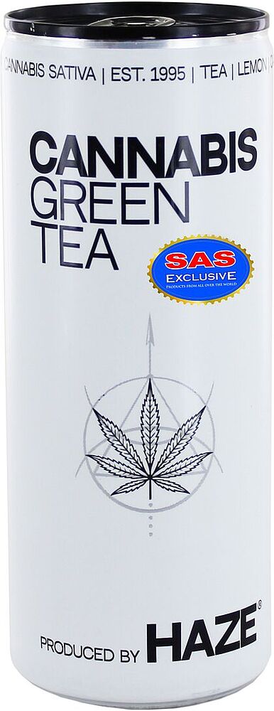 Սառը թեյ կանեփի և կիտրոնի «Cannabis Haze» 250մլ 