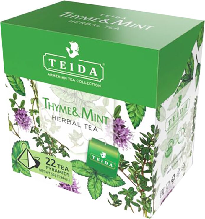 Herbal tea "Teida Thyme & Mint" 22*2.5g

