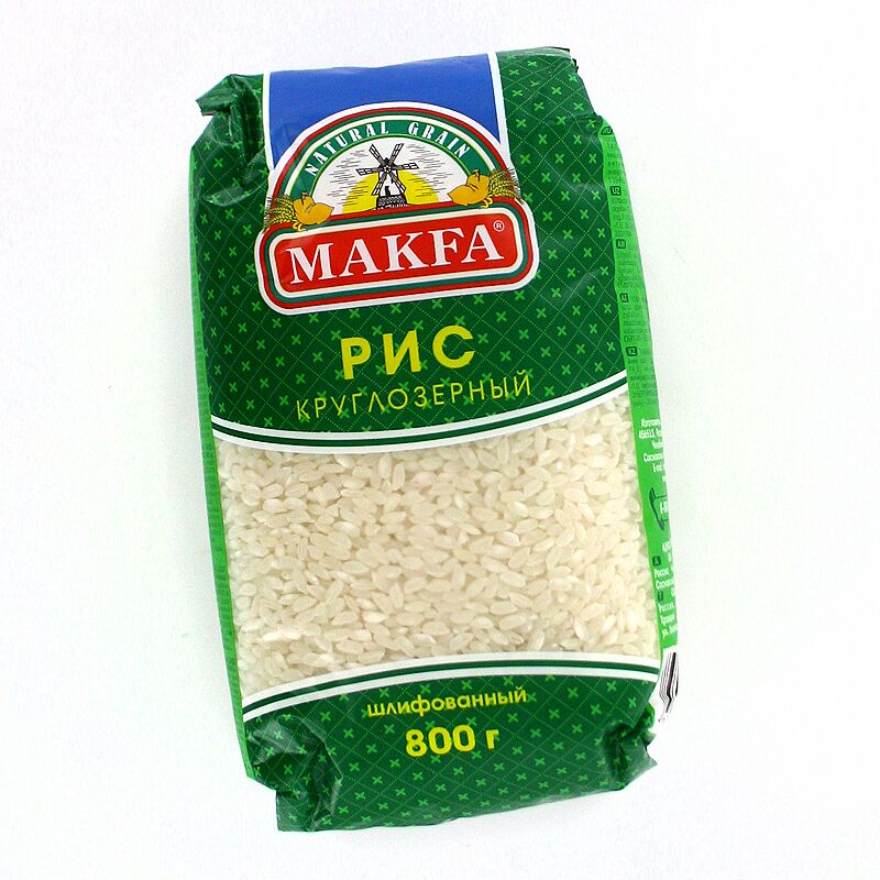 Рис круглый  "Makfa" 800г 