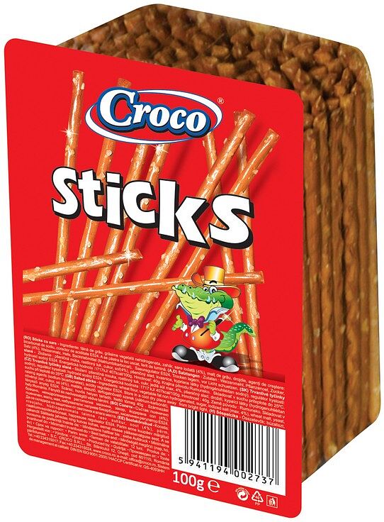 Salty sticks "Croco" 100g