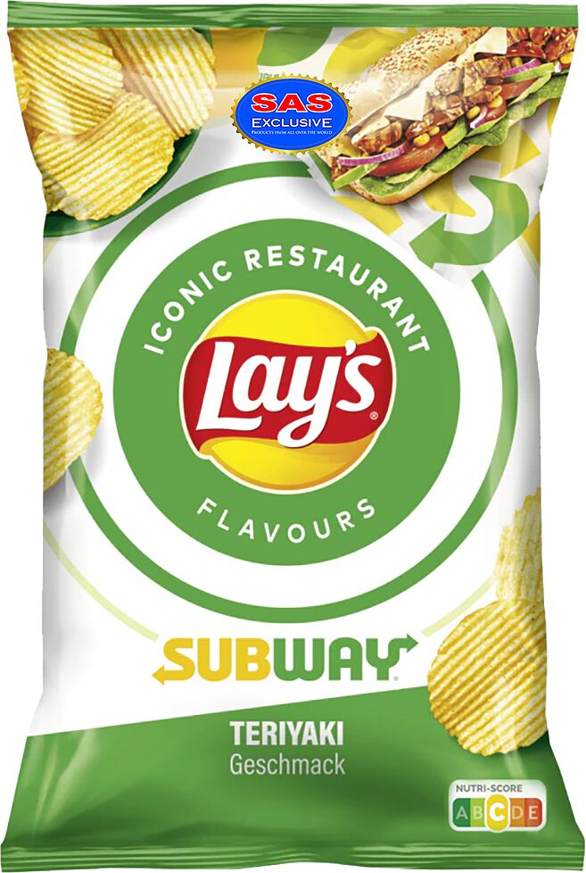 Чипсы со вкусом терияки "Lay's Subway" 150г