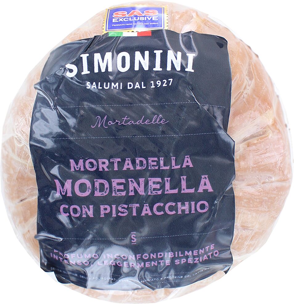 Boiled sausage "Simonini Mortadella"