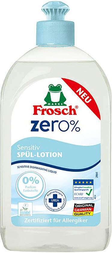 Dishwashing liquid "Frosch Zero" 500ml