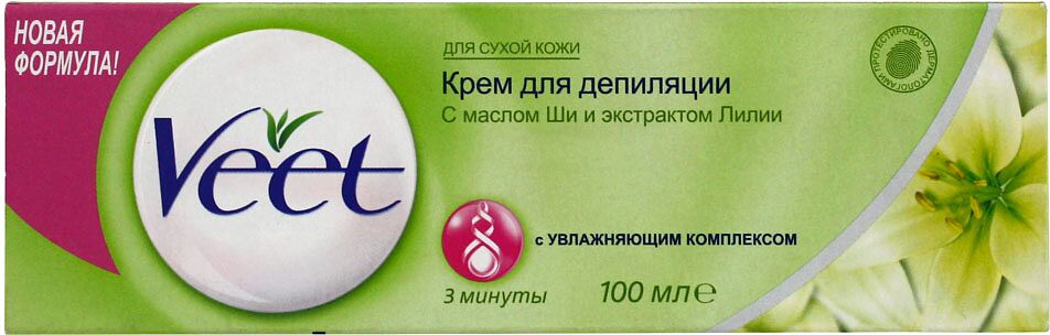 Depilatory cream "Veet Silk and Fresh" 100ml