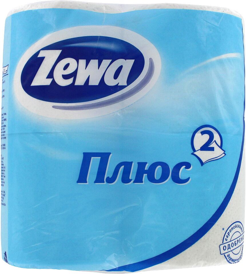 Toilet paper "Zewa Плюс"  4 pcs