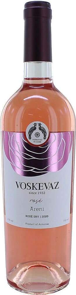 White wine "Voskevaz Rose Areni" 0.75l

