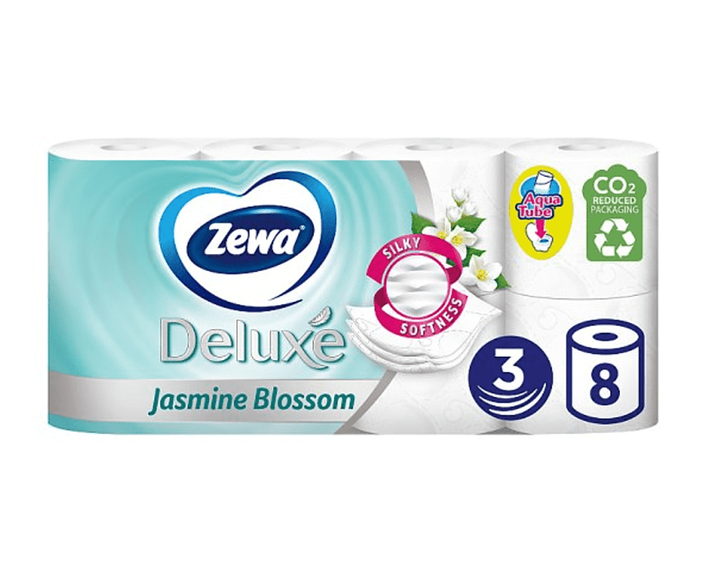 Toilet paper "Zewa Deluxe" 8 pcs
