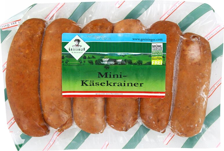 Sausage with cheese "Greisinger Kasekrainer" 300g 