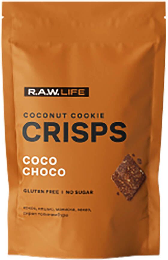 Chocolate-coconut crackers "R.A.W. LIFE" 35g