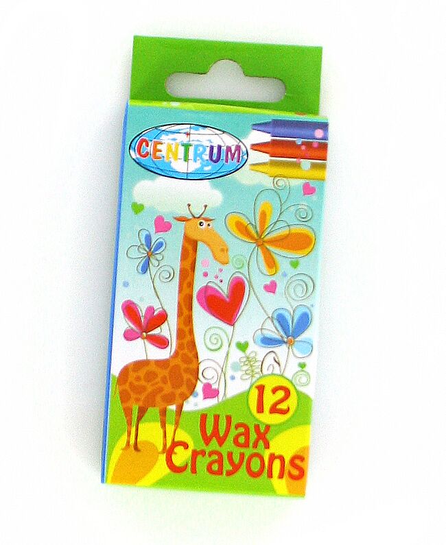 Colour wax crayons "Centrum" 12 pcs