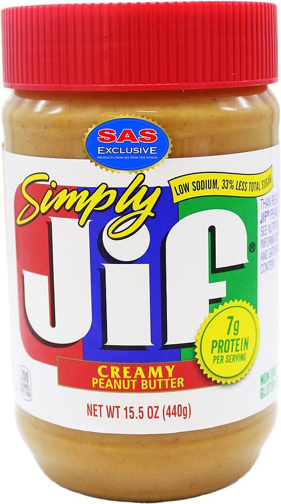 Peanut cream "Jif Simply Creamy" 440g
