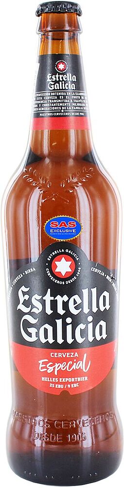 Пиво "Estrella Galicia Especial" 0.66л