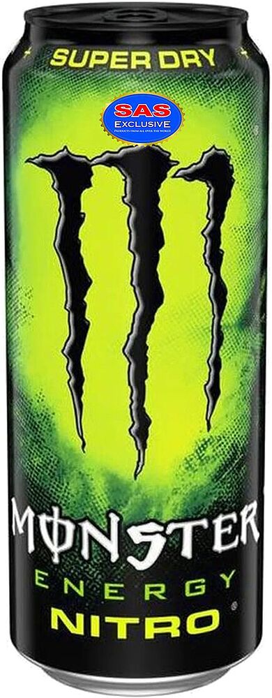 Energy carbonated drink "Monster Nitro" 0.5l 
