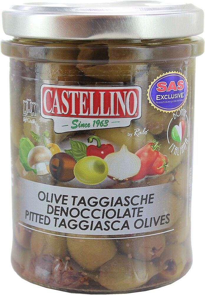 Ձիթապտուղ կանաչ առանց կորիզ «Castellino» 180գ