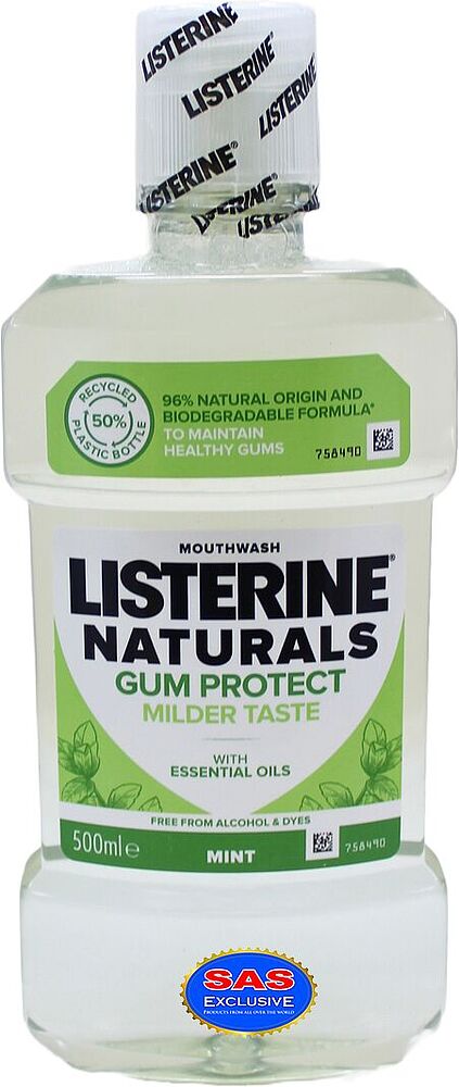 Բերանի խոռոչի ողողման հեղուկ «Listerine Naturals Mint» 500մլ
