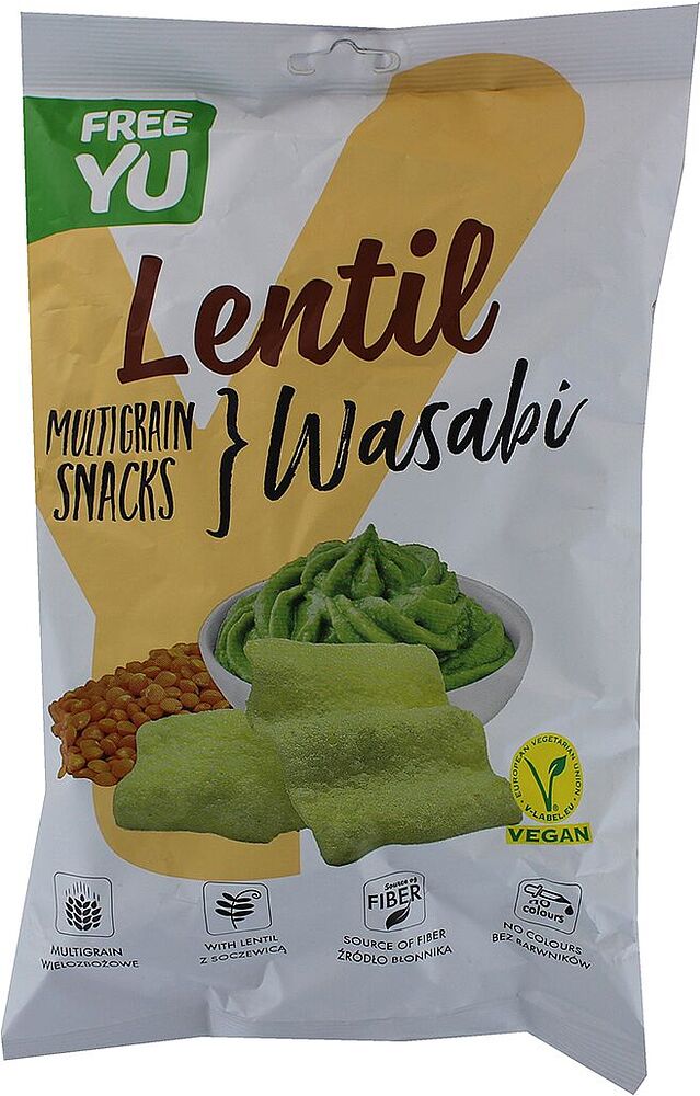 Chips "FreeYu" 70g Lentil & Wasabi