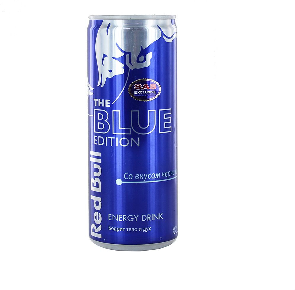 Energetic carbonated drink "Red Bull Blue Edition" 0.25l 