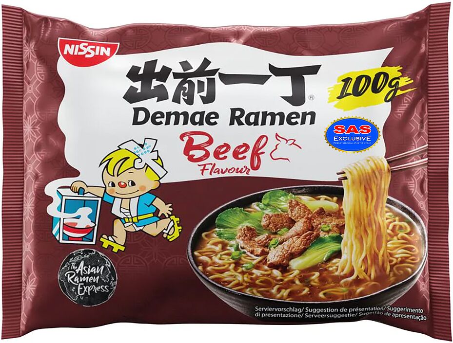 Noodles "Demae Ramen" 100g Beef