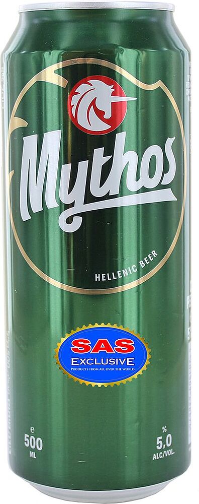 Пиво "Mythos" 0.5л