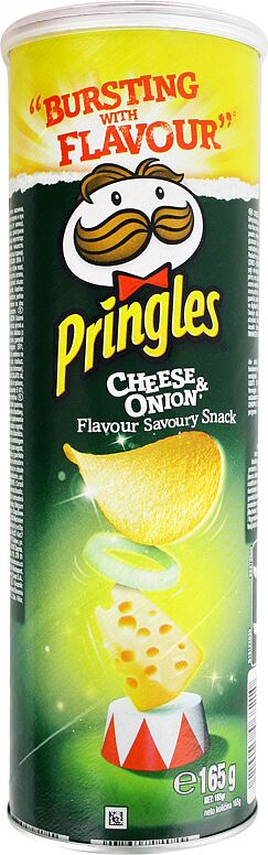 Չիպս պանրի և սոխի «Pringles» 165գ 
