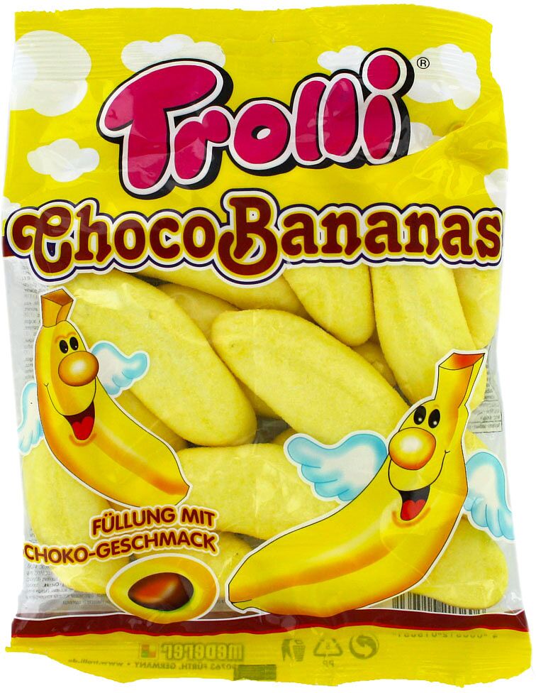 Gummy candies "Trolli Choco Bananas" 150g