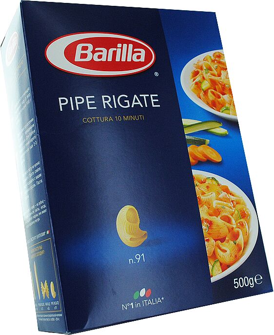 Pasta "Barilla Pipe Rigate № 91" 500g