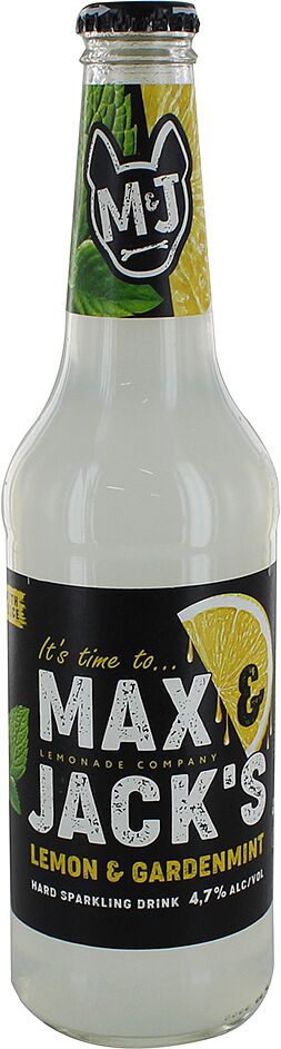 Beer cocktail "Max & Jacks" 0.45l Lemon & Gardenmint