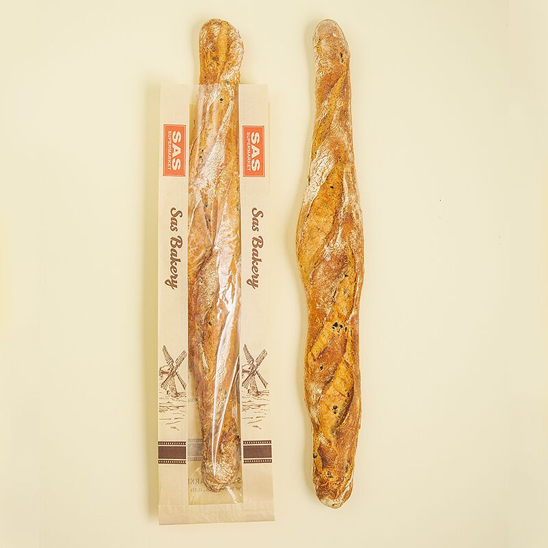 Stone bread Baguette with olives "SAS Bakery" 