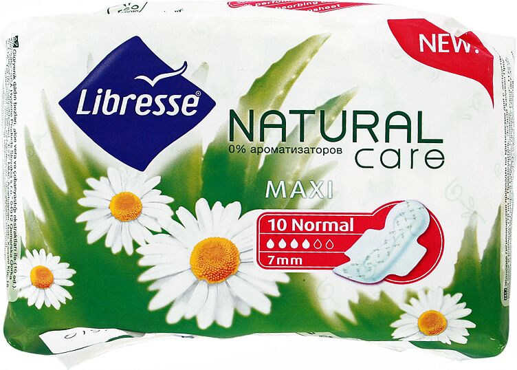 Прокладки "Libresse Natural Care Maxi Normal" 7шт