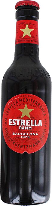Գարեջուր «Estrella Damm» 0.33լ