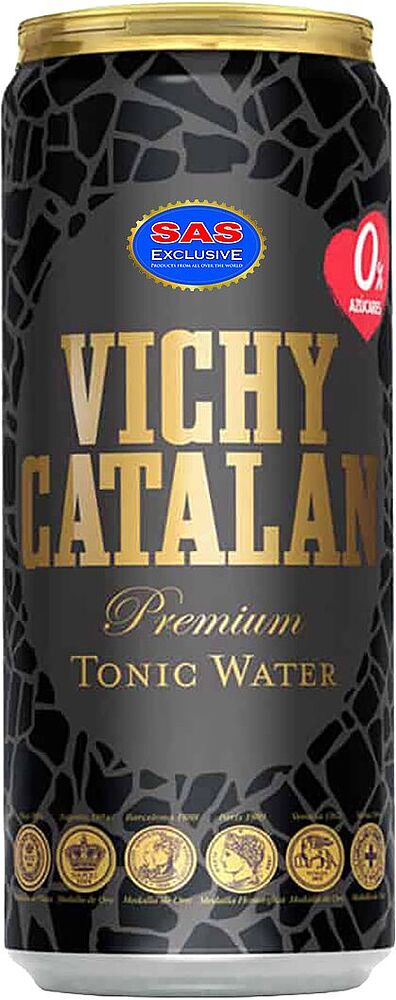 Напиток безалкогольный "Vichy Catalan Tonic Water" 0.33л 