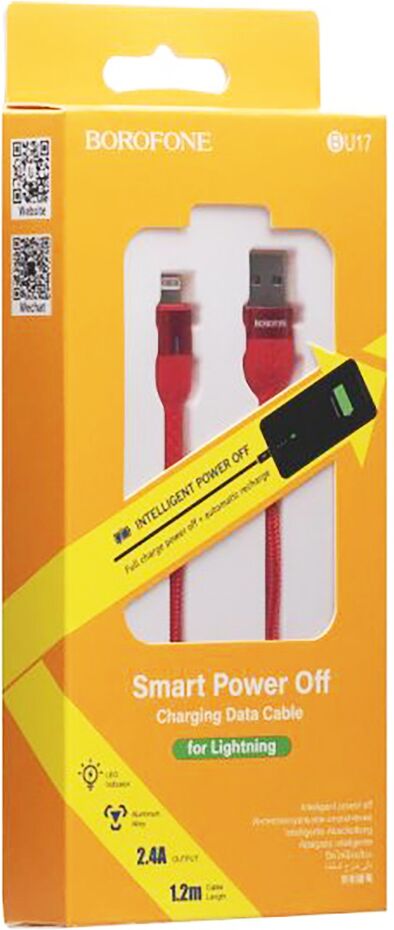 USB cable "Borofone BU17 Apple"
