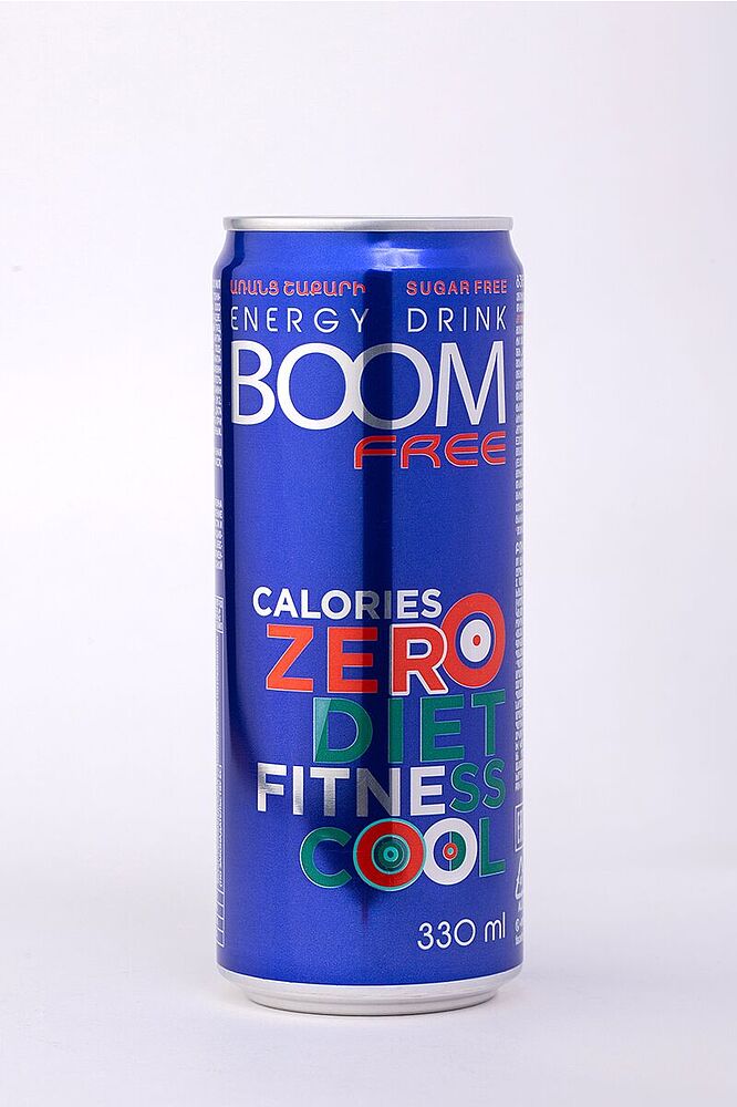 Энергетический газированный напиток "Boom Zero" 330мл 
