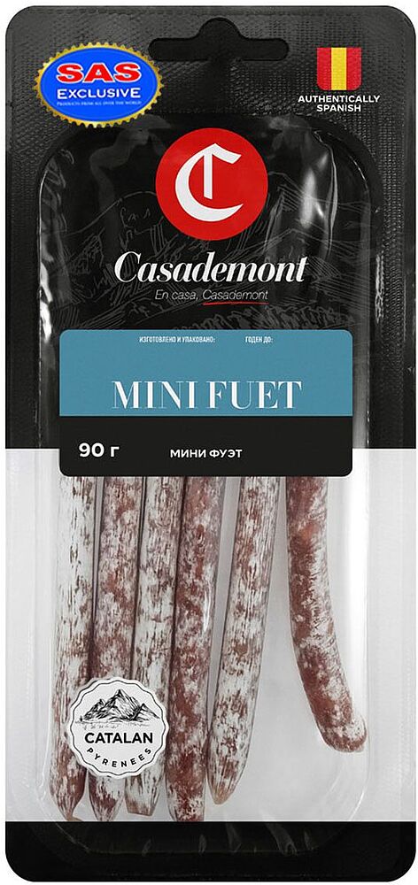 Raw-dried sausage "Casademont Mini Fuet" 90g