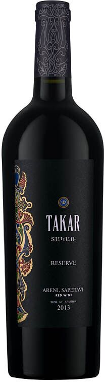 Red wine "Takar Reserve" 0.75l 