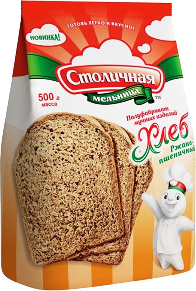 Խառնուրդ տարեկանի հաց թխելու համար «Столичная» 500գ 	